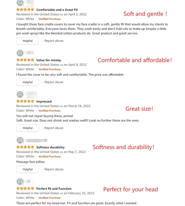 feedback of flannel face cradle covers